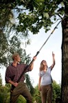 Черенок телескопический большой QuikFit FISKARS (Длина 228-400 см)