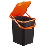 Контейнер для мусора ПУРО 18л (оранжевый) IDEA