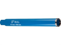 Коронка алмазная 57мм железобетон BULL, L450мм, 1 1/4", мокрое сверление