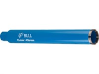 Коронка алмазная 63мм железобетон BULL, L450мм, 1 1/4", мокрое сверление