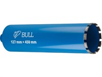 Коронка алмазная 127мм железобетон BULL, L450мм, 1 1/4", мокрое сверление