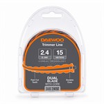 Леска для триммера (2,4 мм, 15 м, зубчатая) DAEWOO