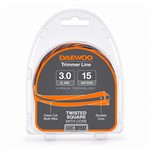 Леска для триммера (3,0 мм, 15 м, витой квадрат) DAEWOO 