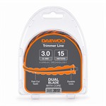 Леска для триммера (3,0 мм, 15 м, зубчатая) DAEWOO