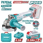 Углошлифмашина аккумуляторная TOTAL TAGLI2120252