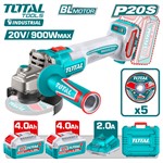 Углошлифмашина аккумуляторная TOTAL TAGLI261522