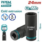 Торцевая головка удлиненная ударная 1/2 " 24 мм TOTAL 