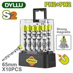 Бита PH2 + PH2 65 мм DYLLU DTSV3B01 (10 шт)