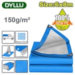 Тент укрывной 150 г/м  6х8м DYLLU 