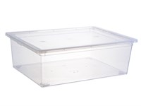 Ящик для хранения 25 литров прозрачный 530x370x180 мм
