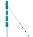 Ручка для швабры телескопическая алюминиевая 145-400 см с системой Click, Leifheit