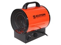 Тепловентилятор электрический Ecoterm EHR-05/3E, 5 кBт обогрев до 246 м3