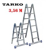 Лестница 3,56 метра, TARKO шарнирная 2-х секционная трансформер