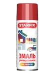 Краска-эмаль аэроз. универсальная красный огонь глянец STARFIX 520мл (3000) 