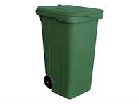 Контейнер для мусора пластик. 120л (зеленый) (БЗПИ)