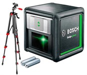 Нивелир лазерный BOSCH QUIGO Green со штативом в кор. (проекция: крест, до 12 м, +/- 0.80 мм/м, резьба 1/4")