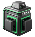 Уровень лазерный ADA CUBE 3-360 GREEN BASIC EDITION (3 проекции 360гр, 20/70 м, 0,3 мм, 1/4)
