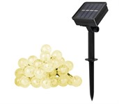 Светильник садовый на солнечной батарее SLR-G05-30Y ФАZА (гирлянда, шарики, желт.)