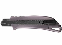Нож FINLANDстроительный с лезвием 18мм, (алюм. корпус, вороненые лезвия)