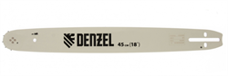 Шина для бензопилы, 45 см, шаг 0.325", паз 1.5 мм, 72 зв. Denzel (для DGS-5218)