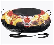 Тюбинг-ватрушка надувной "Золотой дракон" 100 см, BRADEX
