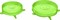 Набор универсальных растягивающихся крышек, 6 шт., силикон, зеленый - фото 127019