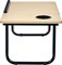 Стол складной с подъёмной крышкой и подстаканником «ВИТА», 55x32x25см, мдф, металл, св.дерево, черный - фото 127182
