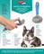 Щетка-пуходёрка для вычесывания домашних животных с кнопкой для очищения, 21x10 см, металл, пластик, голубая - фото 127670