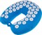 Подушка дорожная акупунктурная Нирвана 30*30*12 см, синяя, классическая серия,	 BRADEX  - фото 128510