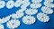 Подушка дорожная акупунктурная Нирвана 30*30*12 см, синяя, классическая серия,	 BRADEX  - фото 128511