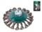 Щетка дисковая косич.100мм/M14 ВОЛАТ (для УШМ шлифмашины болгарки М14 тарелка торцевая крацовка) - фото 131404