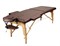 Массажный стол складной, 2-секции, 70 см, Atlas Sport (коричневый)