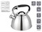 Чайник со свистком, нержавеющая сталь, 3.0 л, Jasmine, PERFECTO LINEA (Диаметр 22 см., высота 23 см., общий объем изделия 3,0 л.) - фото 134215