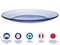 Тарелка обеденная стеклянная, 235 мм, серия Lys Marine, DURALEX (Франция) - фото 134622