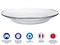 Тарелка глубокая суповая стеклянная, 230 мм, серия Lys Clear, DURALEX (Франция) - фото 134630