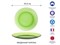 Тарелка обеденная стеклянная, 235 мм, серия Lys Green, DURALEX (Франция) - фото 134639