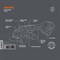 Углошлифмашина аккумуляторная DAEWOO DAG 3021Li SET - фото 163181