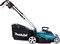 Газонокосилка электрическая MAKITA ELM 3720 (1400 Вт, шир. 370 мм, выс. 20-55 мм, пластм. корпус, без мульчир., травосборник 40 л)
