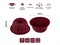 Форма для выпечки, силиконовая, кекс, 24 х 10.5 см, BURGUNDY, PERFECTO LINEA - фото 179362