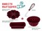 Набор для выпечки силиконовый, 4 предмета, BURGUNDY, PERFECTO LINEA - фото 179368