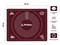 Коврик для теста с мерными делениями, силиконовый, 50х40 см, BURGUNDY, PERFECTO LINEA (Размер 50х40 см) - фото 179372
