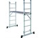 Лестница-помост 3 в 1:  80 см 6 ступ. + лестница + стремянка, 150 кг NV1415 Новая Высота
