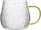 Кружка стеклянная, 400 мл, серия ARIA GOLDEN, PERFECTO LINEA - фото 191573