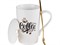 Кружка керамическая с крышкой и ложкой, 350 мл., COFFEE DAY, PERFECTO LINEA - фото 191588