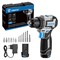 Дрель-шуруповерт аккумуляторная бесщеточная компактная DEKO Sharker 12V PRO в кейсе + оснастка 13 шт - фото 192268