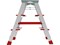 Лестница-стремянка алюм. двухст. 67 см 3 ступ. 4,9 кг NV 3127 Новая высота (Макс. нагрузка - 225 кг.)