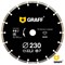 Диск алмазный по бетону 230x22,2x7 мм сегментный, GRAFF