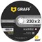 Круг отрезной 230х2.0x22.2 мм по нержавеющей стали GRAFF