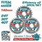 Диски пильные по дереву D 140х20 24T/30T/40T TOTAL (3шт)