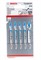 Пилка для лобзика 83 мм T118EOF Flexible for Metal (5 шт) BOSCH